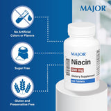 Major Niacin (B3) Dietary Supplement, 500 mg - 00904227260 - LL Medico