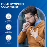 Major Robafen CF Multi - Symptom Cold and Cough Relief Liquid, 4 fl oz - 00904653720 - LL Medico