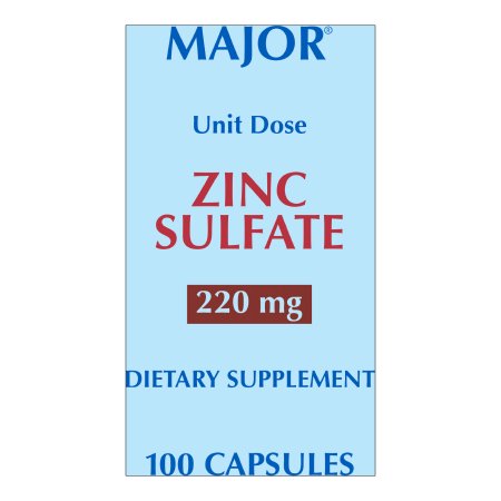 Major Zinc Sulfate Mineral Supplement, 220 mg - 20555004000 - LL Medico