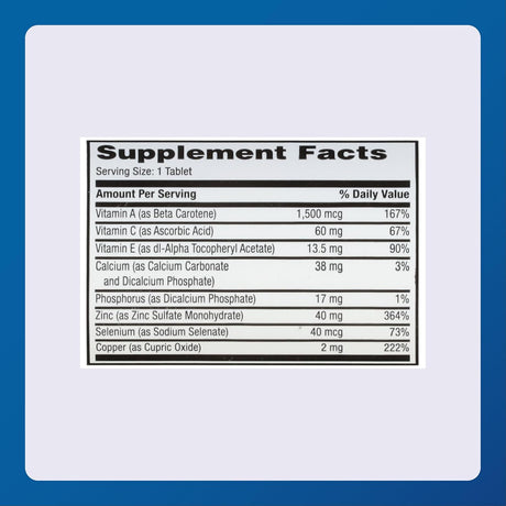 Major Zinc Sulfate Mineral Supplement, 220 mg - 20555004000 - LL Medico