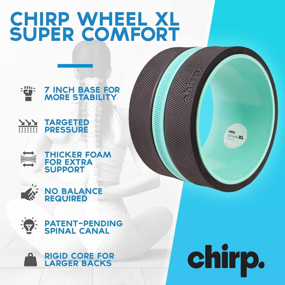 Massage Wheel Chirp 7" Width X 10" Diameter - 10-CW-XL-Single - LL Medico