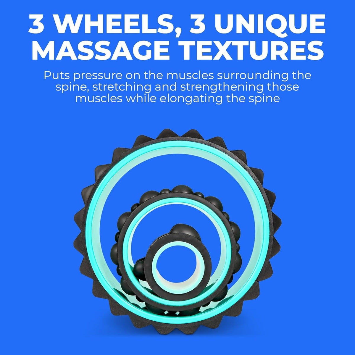 Massage Wheel Set Chirp 4 / 6 / 10" Diameter - W-XR-1064-MNT-D-Single - LL Medico