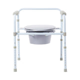 McKesson 3 in 1 Folding Bedside Commode, 350 lb Capacity - 146-RTL11158KDR - LL Medico