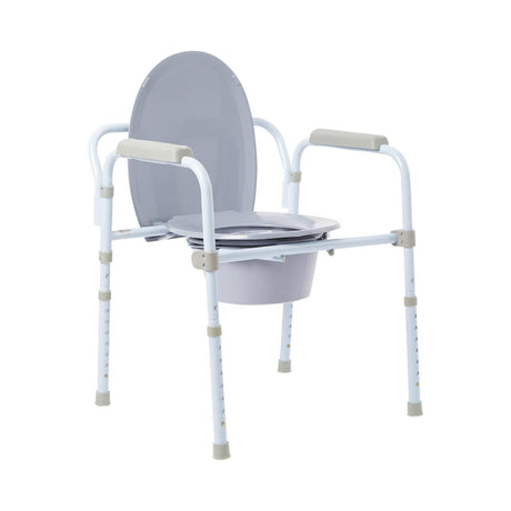 McKesson 3 in 1 Folding Bedside Commode, 350 lb Capacity - 146-RTL11158KDR - LL Medico