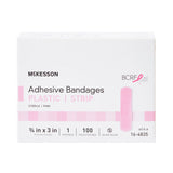 McKesson Adhesive Bandage, Pink, Sterile, 3/4" x 3" - 16-4835-Box - LL Medico