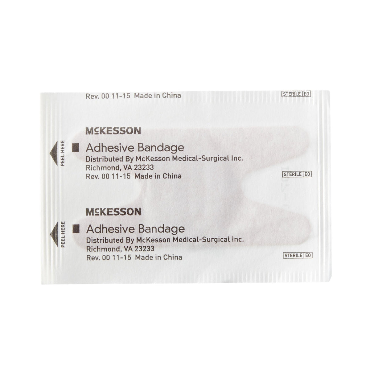 McKesson Adhesive Bandages Fabric Knuckle, Tan, Sterile, 1.5" x 3" - 16-4814-Box - LL Medico