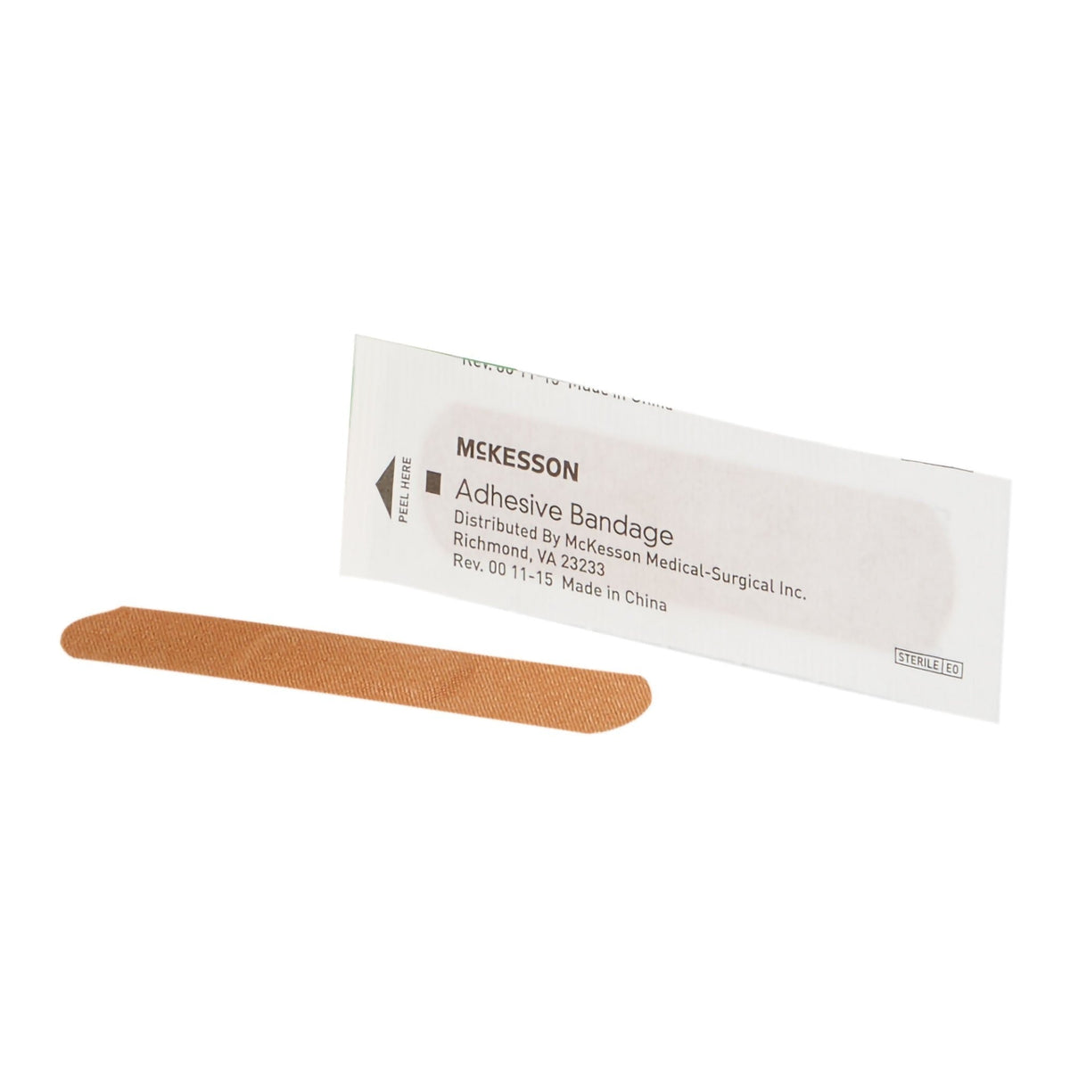 McKesson Adhesive Bandages Fabric Strip, Sterile, 3/4" x 3" - 16-4813-Box - LL Medico