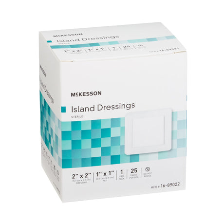 McKesson Adhesive Island Dressing, Square Sterile - 16-89066-Single - LL Medico