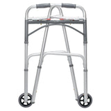 McKesson Adult Folding Walker w/ Wheels - 146-10210-4 - LL Medico