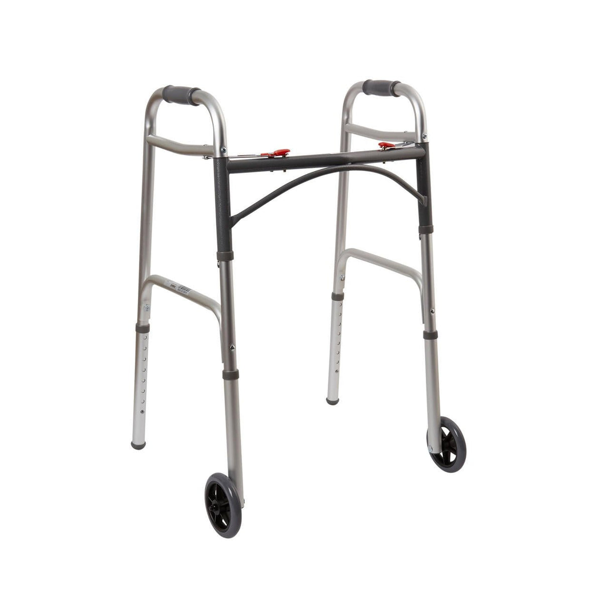 McKesson Adult Folding Walker w/ Wheels - 146-10210-4 - LL Medico