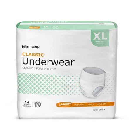 McKesson Adult Pull Up Underwear, Classic - UWEMD-Pack - LL Medico