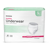 McKesson Adult Pull Up Underwear, Super - UW33845-Pack - LL Medico