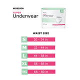McKesson Adult Pull Up Underwear, Super - UW33847-Pack - LL Medico