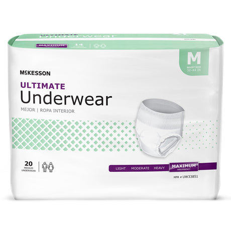 McKesson Adult Pull Up Underwear, Ultimate - UW33851-Pack - LL Medico