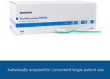 McKesson Adult Soft Bristle Straight Toothbrush, Green - 959-Box - LL Medico