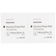 McKesson Alcohol Prep Pads, Large, Sterile, 1.8" x 3.5" - 58-404-Box - LL Medico