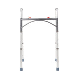 McKesson Aluminum Folding Walker, Dual Release, Adjustable Height 32" to 39", 350 lb Capacity - 146-10200-4-Case - LL Medico