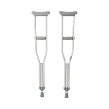 McKesson Aluminum Underarm Crutches, Youth, 4'6" to 5'2" User Height, 350 lb Capacity - 146-10401-8-Pair - LL Medico