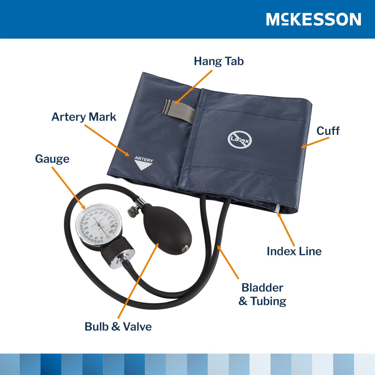 McKesson Aneroid Sphygmomanometer, Small Adult Cuff, 19 - 27 cm - 01-775-10SANGM-Box - LL Medico