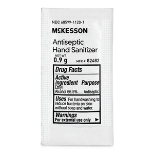 McKesson Antiseptic Hand Sanitizer Gel, 0.9 g - 82482-Box - LL Medico