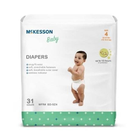 McKesson Baby Diapers, Size 4 - BD-SZ4-Pack - LL Medico