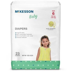 McKesson Baby Diapers, Size 6 - BD-SZ6-Pack - LL Medico