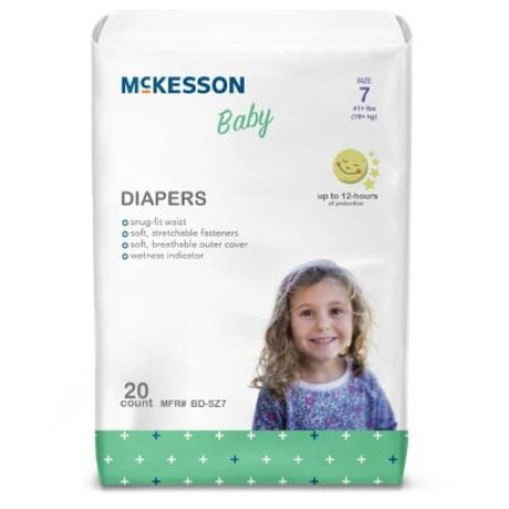 McKesson Baby Diapers, Size 7 - BD-SZ7-Pack - LL Medico