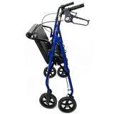 McKesson Bariatric 4 Wheel Folding Heavy Duty Steel Rollator - 146-10216BL-1 - LL Medico