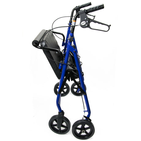 McKesson Bariatric 4 Wheel Folding Heavy Duty Steel Rollator - 146-10216BL-1 - LL Medico
