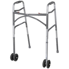 McKesson Bariatric Folding Walker w/ Wheels - 146-10220-2WW - LL Medico