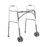 McKesson Bariatric Folding Walker w/ Wheels - 146-10220-2WW - LL Medico