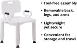 McKesson Bath Bench, Fixed Handle, No Backrest - 146-RTL12203KDR - LL Medico