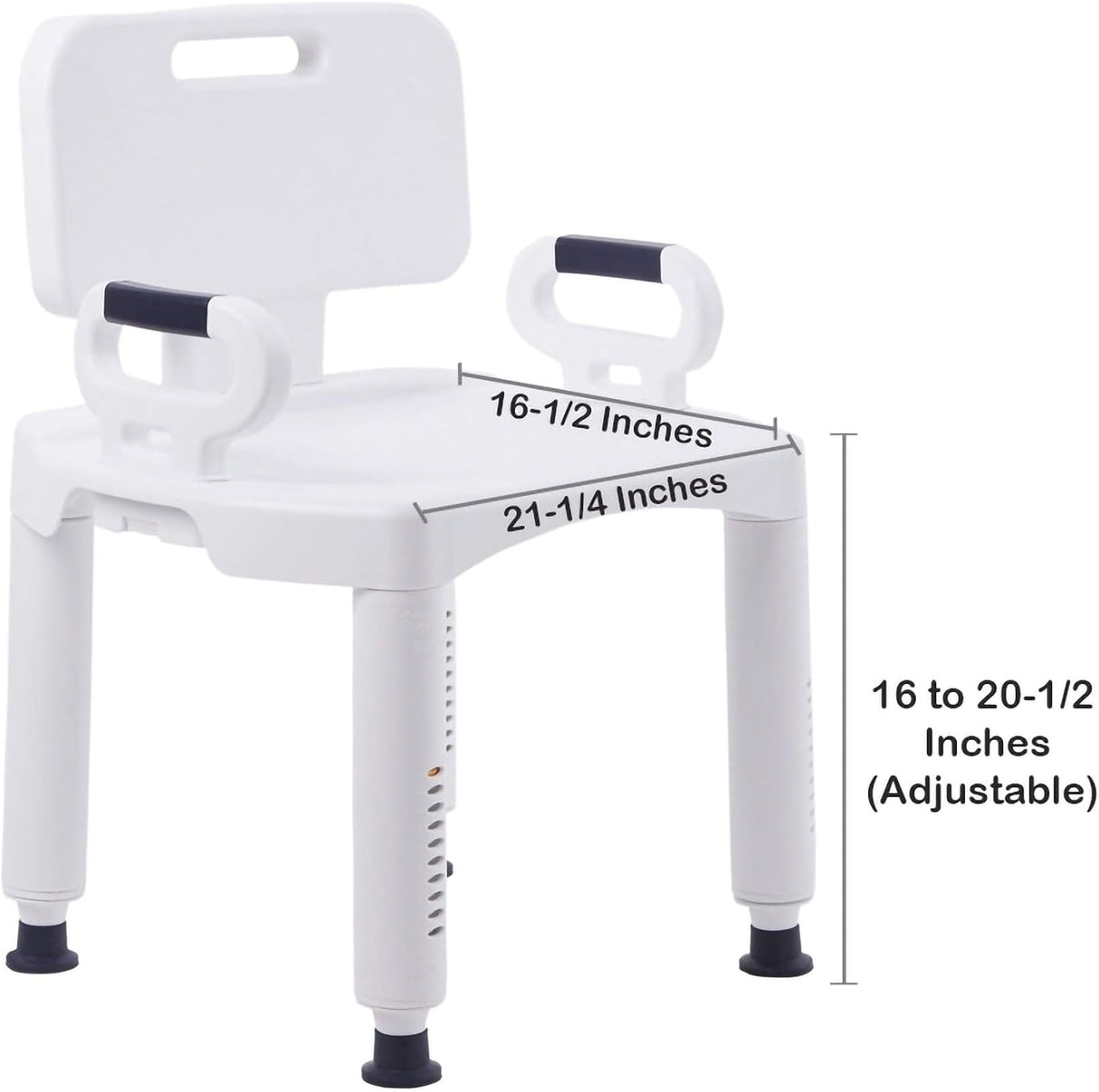 McKesson Bath Bench, Fixed Handle, No Backrest - 146-RTL12203KDR - LL Medico