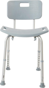 McKesson Bath Bench, Fixed Handle, Removable Back - 146-RTL12202KDR - LL Medico