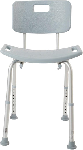 McKesson Bath Bench, Fixed Handle, Removable Back - 146-RTL12202KDR - LL Medico