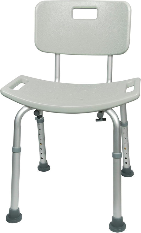 McKesson Bath Bench, Fixed Handle, Removable Back - 146-RTL12202KDR - LL Medico