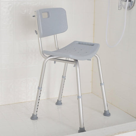 McKesson Bath Bench, Fixed Handle, Removable Back - 146-RTL12202KDR - LL Medico