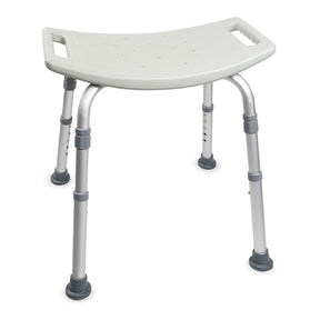 McKesson Bath Bench Transfer Shower Chair, Without Arms, Aluminum Frame, Without Backrest, 19.25" Seat Width, 300 lb Capacity - 146-12203KD-1-Single - LL Medico