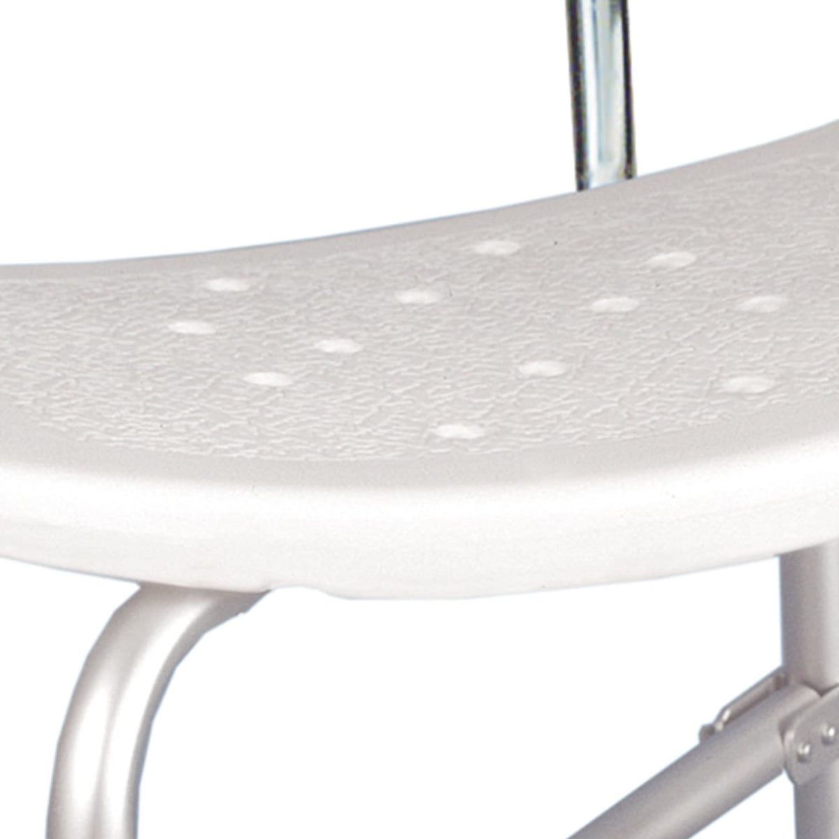 McKesson Bath Bench with Backrest, Without Arms, 20" Seat Width, 14" to 19" Seat Height, 500 lb Capacity - 146-12021KD-1-Single - LL Medico