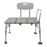 McKesson Bath Transfer Bench, Removable Arm Rail, Adjustable Seat Height 17.5" to 22.5", 400 lb Capacity - 146-12011KD-1-Single - LL Medico