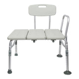 McKesson Bath Transfer Bench with Removable Arm Rail, 17.5" to 22.5" Seat Height, 400 lb Capacity - 146-RTL12031KDR-Single - LL Medico