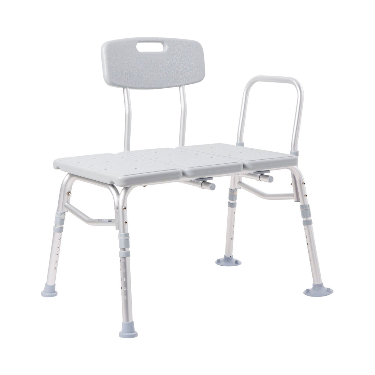 McKesson Bath Transfer Bench with Removable Arm Rail, 17.5" to 22.5" Seat Height, 400 lb Capacity - 146-RTL12031KDR-Single - LL Medico