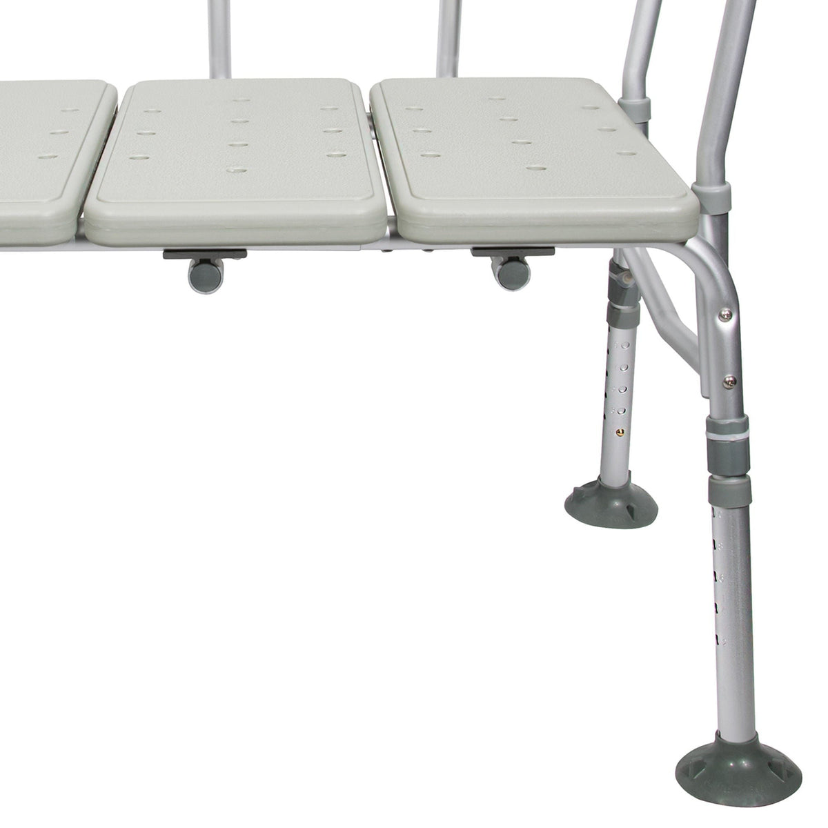 McKesson Bath Transfer Bench with Removable Arm Rail, 17.5" to 22.5" Seat Height, 400 lb Capacity - 146-RTL12031KDR-Single - LL Medico