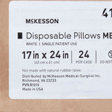 McKesson Bed Pillow, White, 17" x 24" - 41-1724-M-Single - LL Medico