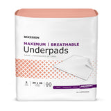 McKesson Breathable Underpads, Maximum - UPMX3036-Pack - LL Medico