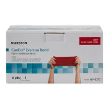 McKesson CanDo Exercise Resistance Band, Red, Light Resistance, 6 Yard - 169-5212-Single - LL Medico