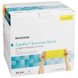 McKesson CanDo Exercise Resistance Band, Yellow, X-Light, 5" x 50 Yard - 169-5221-Single - LL Medico