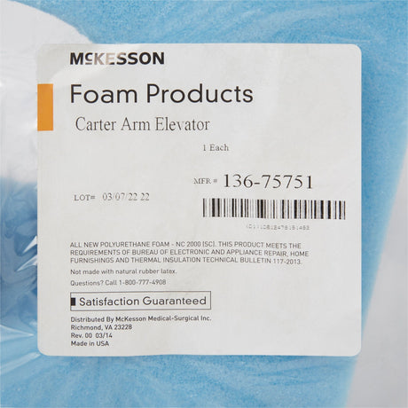 McKesson Carter Arm Elevator, Foam, 12" x 9" x 16" - 136-75751-Single - LL Medico