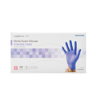 McKesson Confiderm 3.0 Nitrile Exam Gloves, Powder-Free - 14-6N32EC-Box - LL Medico