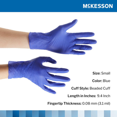 McKesson Confiderm 3.0 Nitrile Exam Gloves, Powder-Free - 14-6N32EC-Box - LL Medico